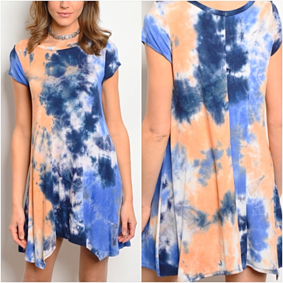 Dresses & Skirts - Flattering Flowy Tie Dye Tunic Dress SML